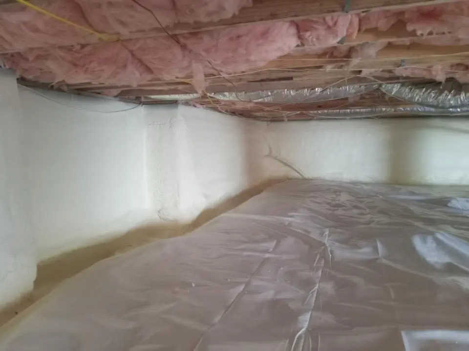 Crawl space encapsulation with closed-cell spray foam for Spray Foam Roofing in Eunice